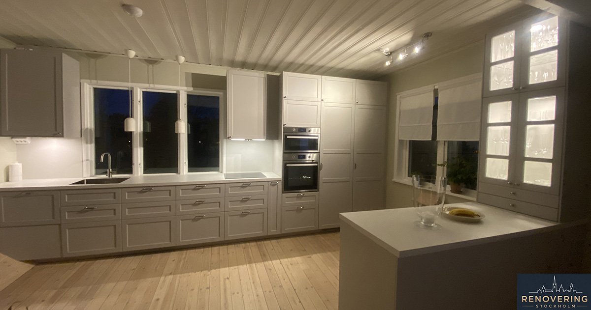Köksrenovering - färdigt kök i Stockholm.